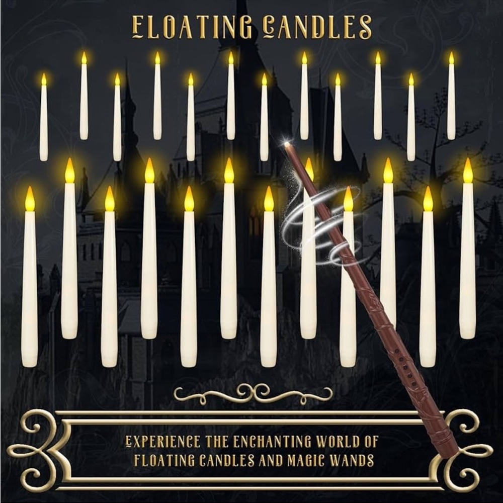 Harry Potter Theme LED Magic Floating Candles 20